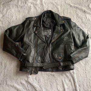 USA Bikers Dream Apparel Leather Jacket